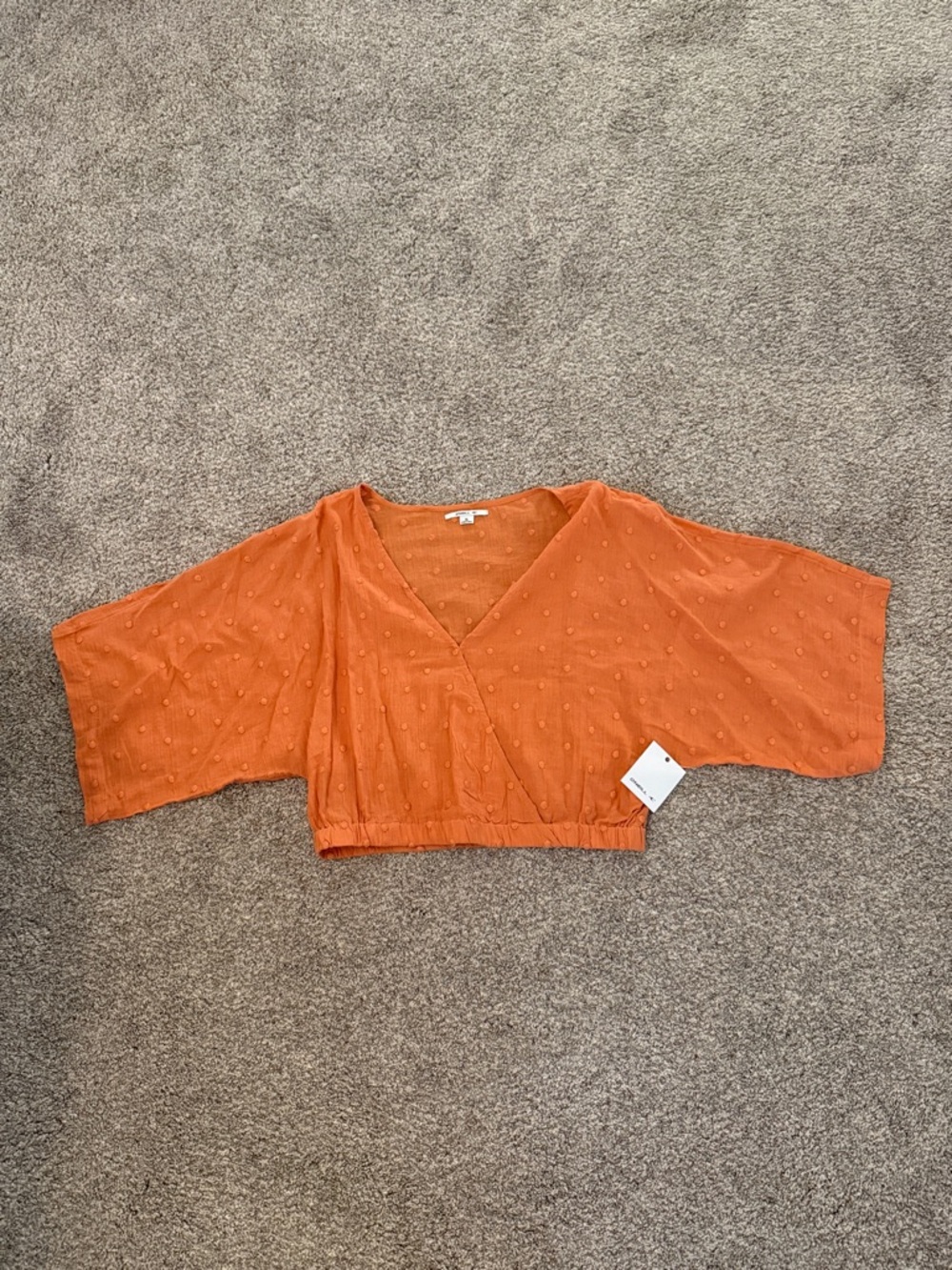 O'Neill Dottie textured wrap blouse XL NEW